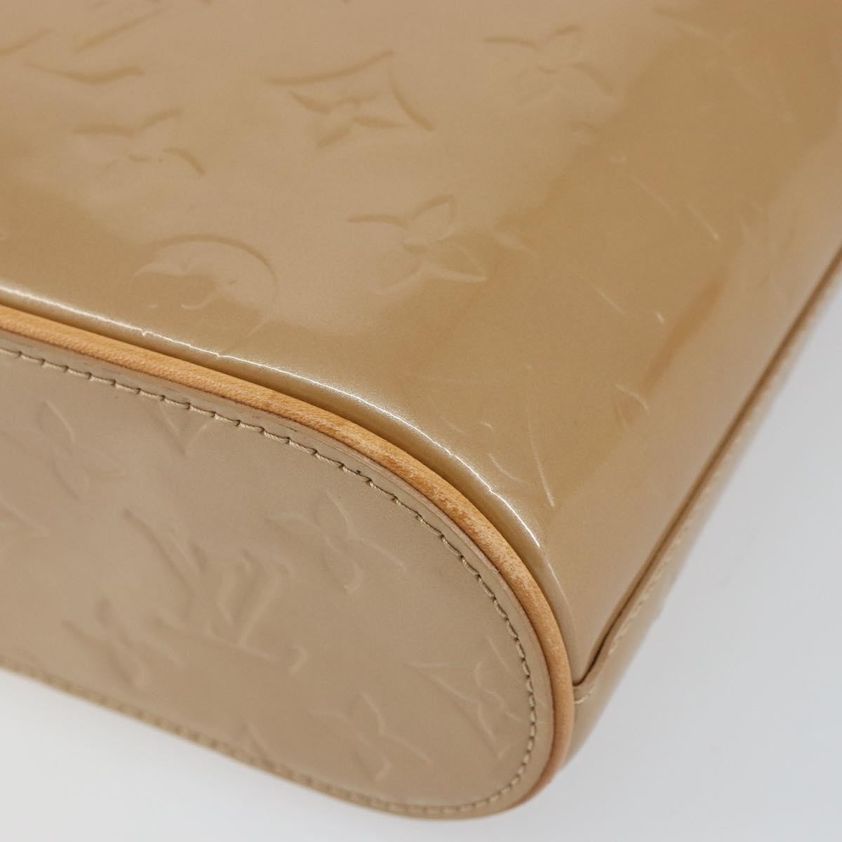 Louis Vuitton LOUIS VUITTON Vernis Stillwood Vertical Hand Bag Noisette M91364 LV Authentic gh952