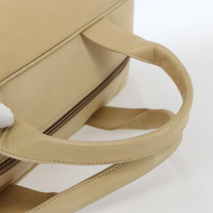 Gucci GUCCI Bamboo Hand Bag Leather 2way Beige Gold Authentic bs31889