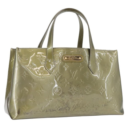 Louis Vuitton LOUIS VUITTON Monogram Vernis Wilshire PM Bag Gris Art Deco M91627 Authentic 156778