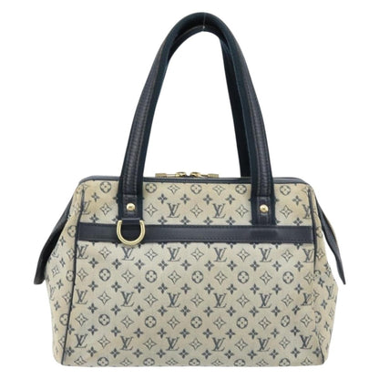 Louis Vuitton LOUIS VUITTON Monogram Mini Josephine PM Hand Bag Blue M92049 LV Authentic ep13340