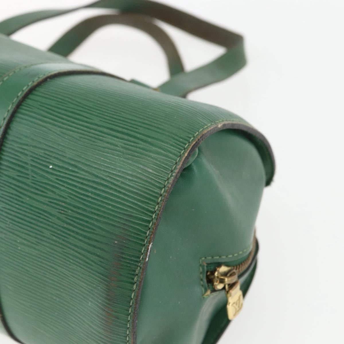 Louis Vuitton LOUIS VUITTON Epi Soufflot Hand Bag Green M52224 LV Authentic 170774