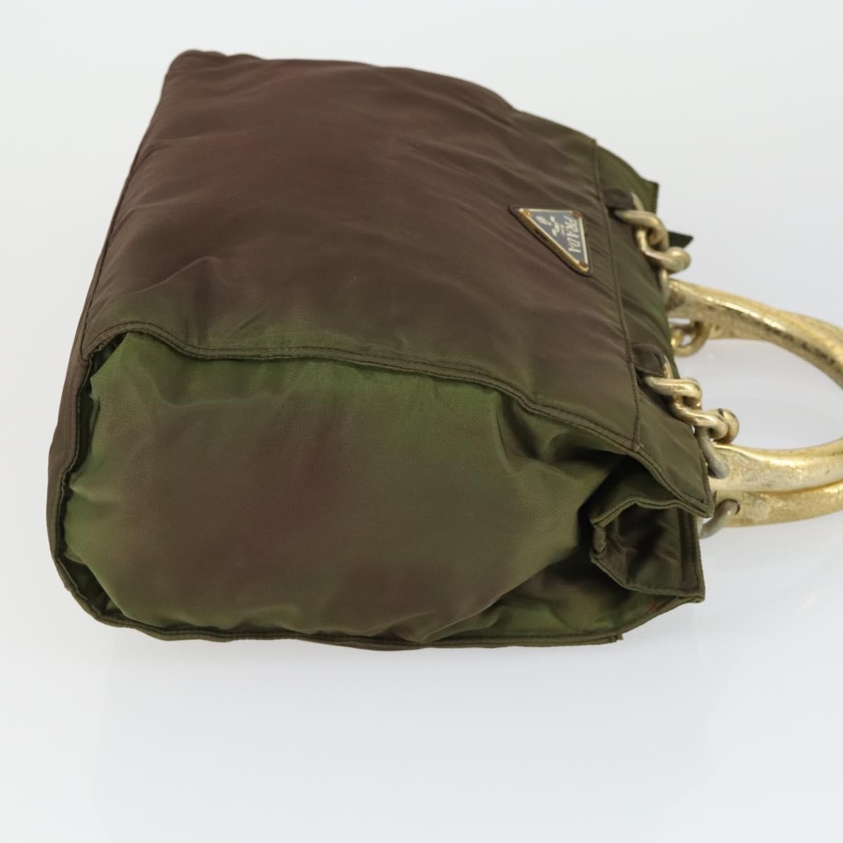 Prada PRADA Shoulder Bag Nylon 3 Set Khaki Black Authentic 165124