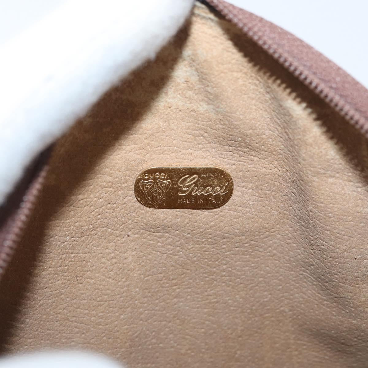 Gucci GUCCI GG Supreme Shoulder Bag PVC Beige Gold Authentic SW2190