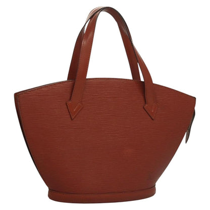 Louis Vuitton LOUIS VUITTON Epi Saint Jacques Hand Bag Brown M52263 LV Authentic BA1346