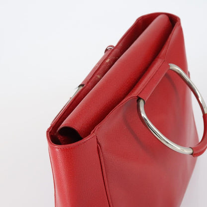 Gucci GUCCI Hand Bag Leather Red Authentic 148420
