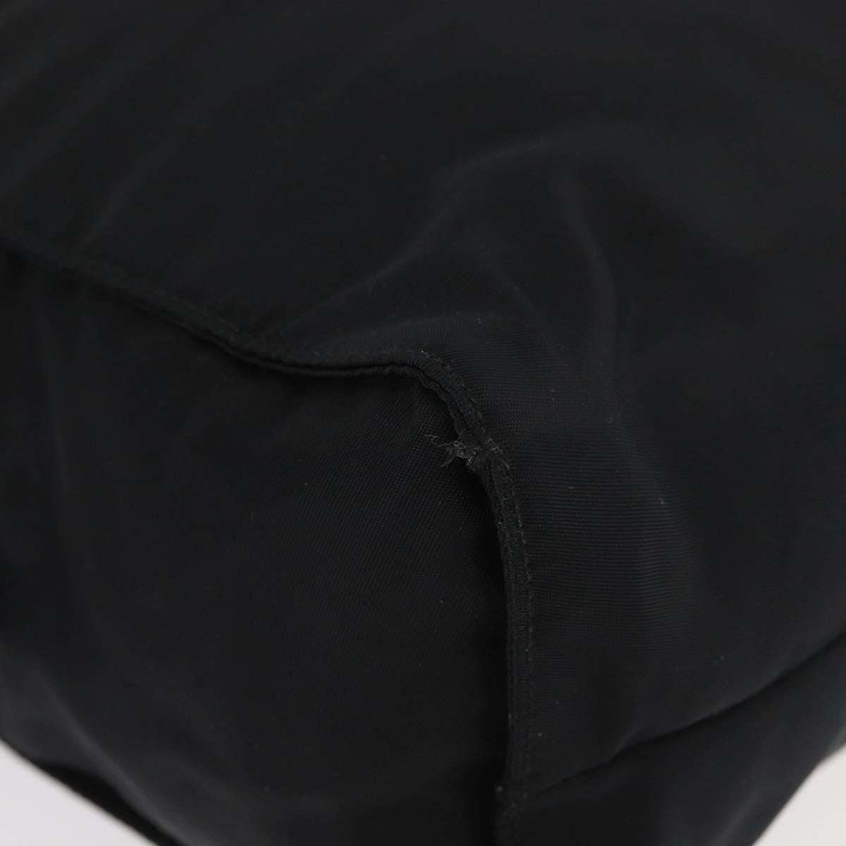 Prada PRADA Tote Bag Nylon Black Silver Authentic 175704