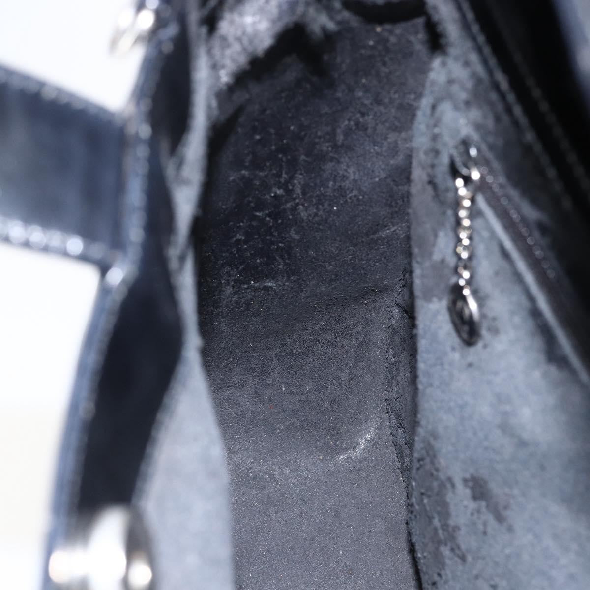Gucci GUCCI Hand Bag Patent leather Black Silver 000 1013 0504 Authentic ka2334