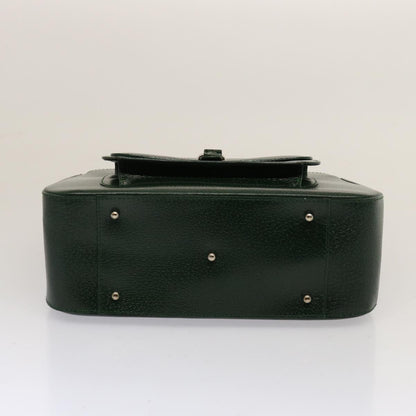 Gucci GUCCI Hand Bag Leather Green 000 2058 0307 Authentic 75505