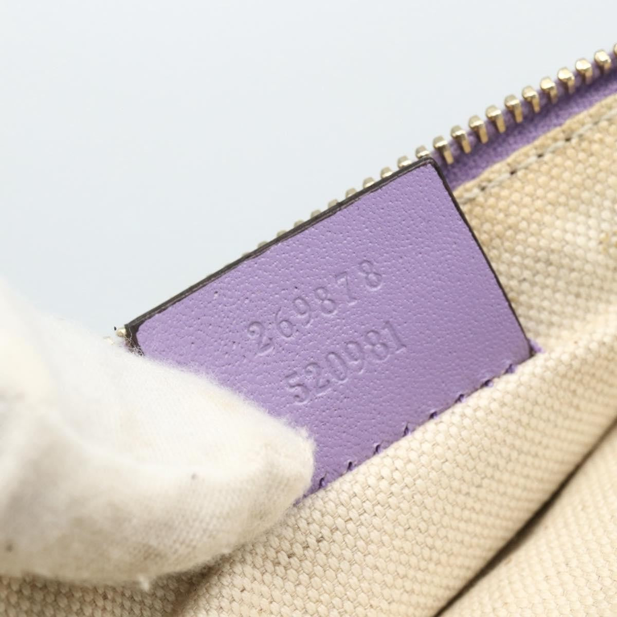 Gucci GUCCI GG Canvas Tote Bag Beige Gold 269878 Authentic ka541