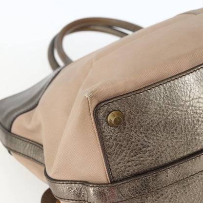 Chloé Chloé Chloe Tote Bag PVC Leather Gold Authentic 162332