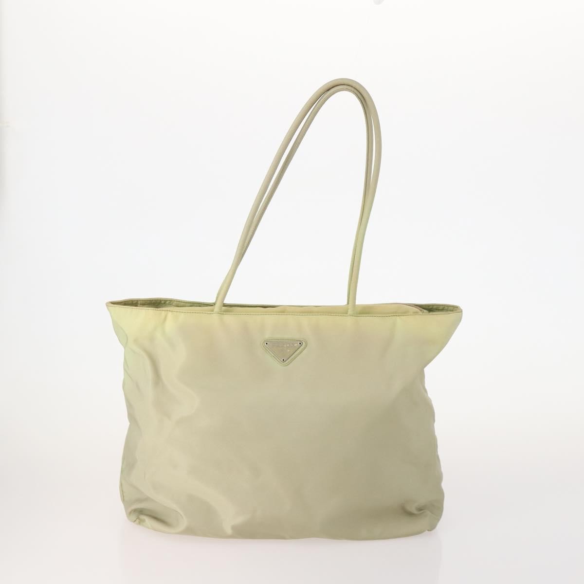 Prada PRADA Hand Bag Nylon 4 Set Black Silver Green Authentic 178840