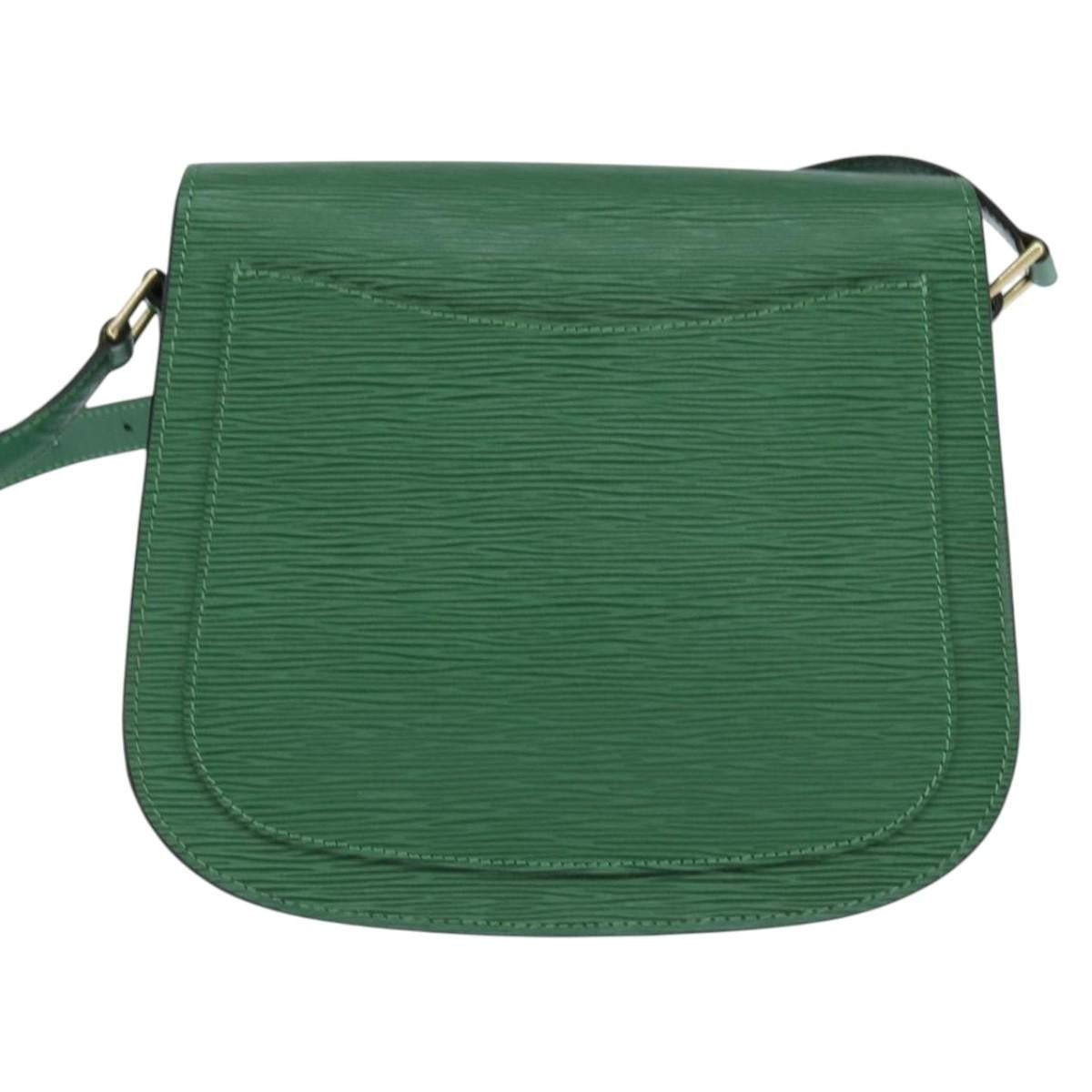 Louis Vuitton LOUIS VUITTON Epi Saint Cloud GM Shoulder Bag Green M52194 LV Authentic 147758