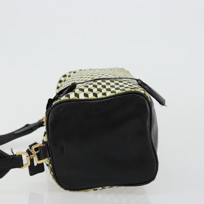 Prada PRADA Shoulder Bag Leather Yellow Gold Authentic bs35156