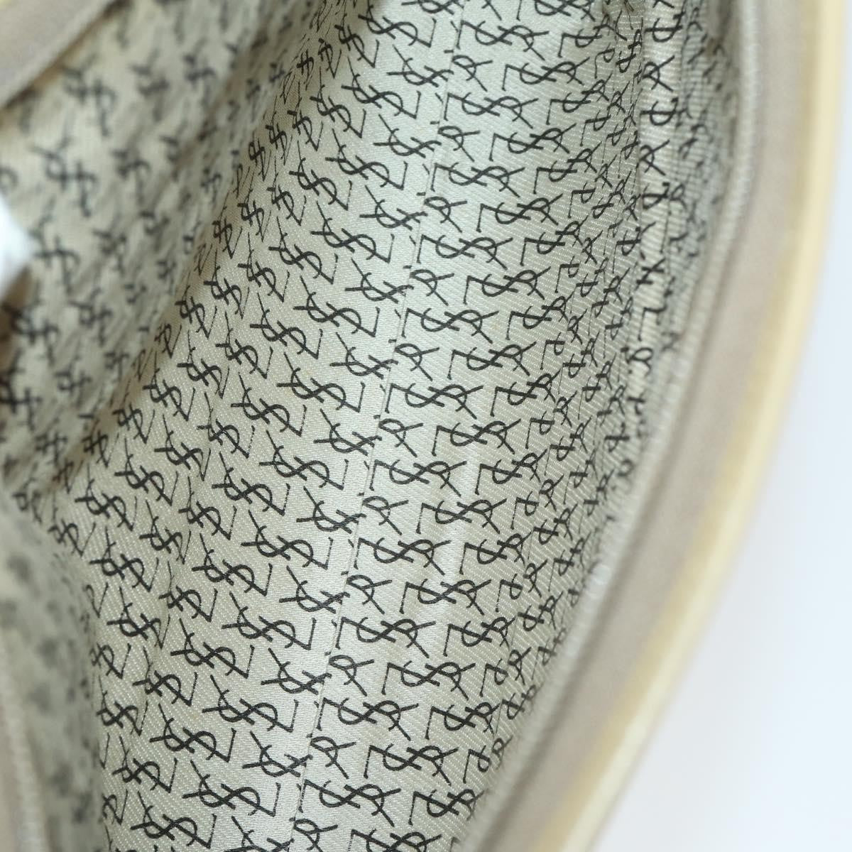 Saint Laurent SAINT LAURENT PRADA Bag Nylon PVC 2 Set Gray Khaki Authentic 162220