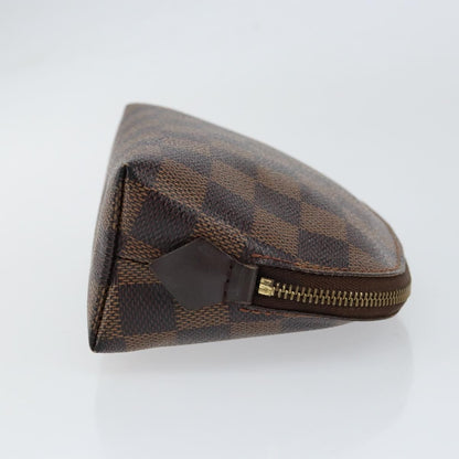 Louis Vuitton LOUIS VUITTON Damier Ebene Pochette Cosmetic PM Pouch N47516 LV Authentic 153562 Bag