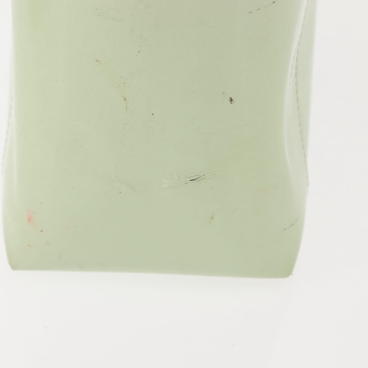 Dior Christian Dior Maris Pearl Hand Bag Enamel Green Authentic 150745
