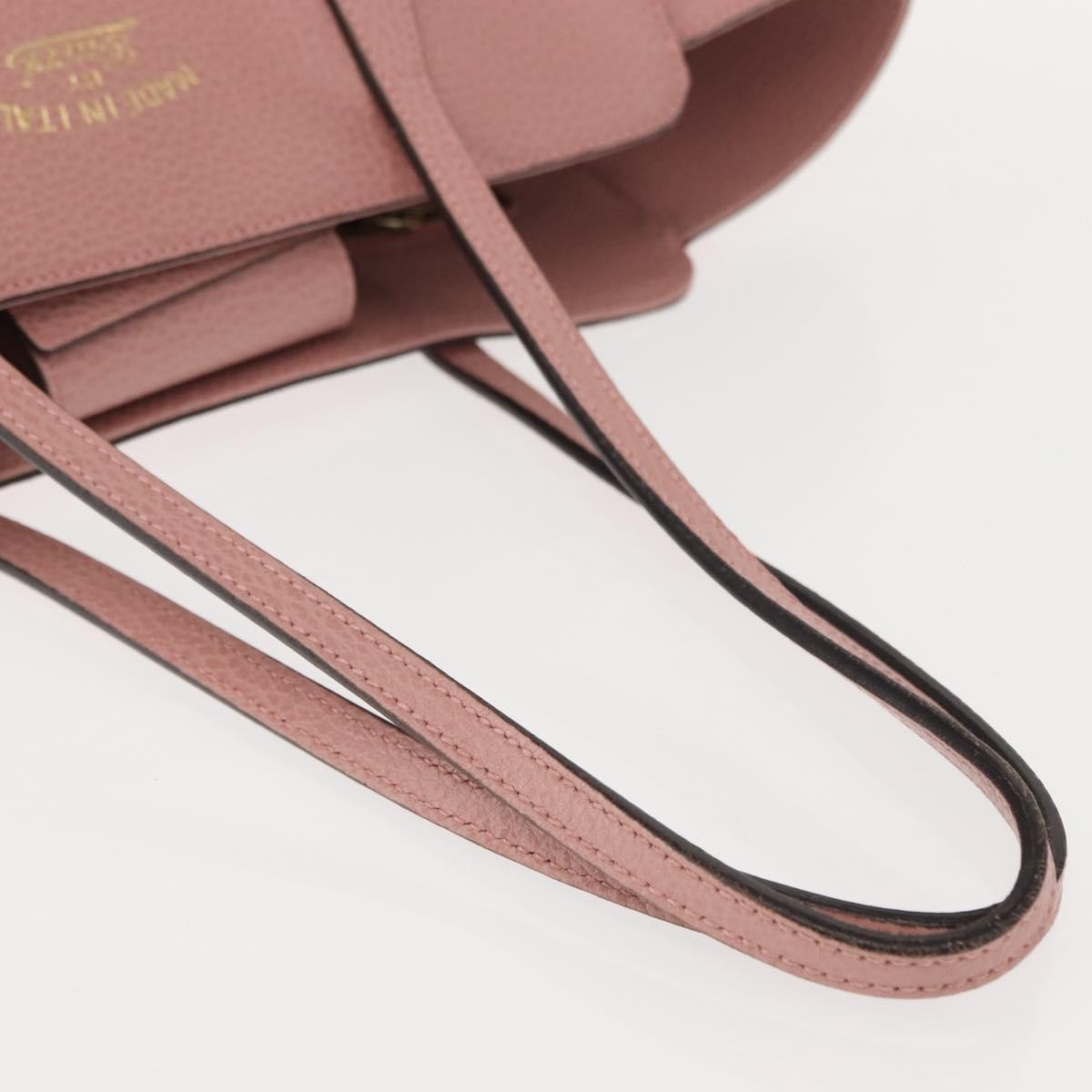 Gucci GUCCI Swing Tote Bag Leather Pink Gold 354408 Authentic am9500