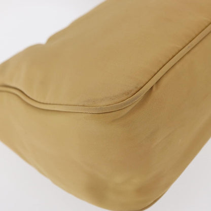 Prada PRADA Hand Bag Nylon Beige Authentic 163348