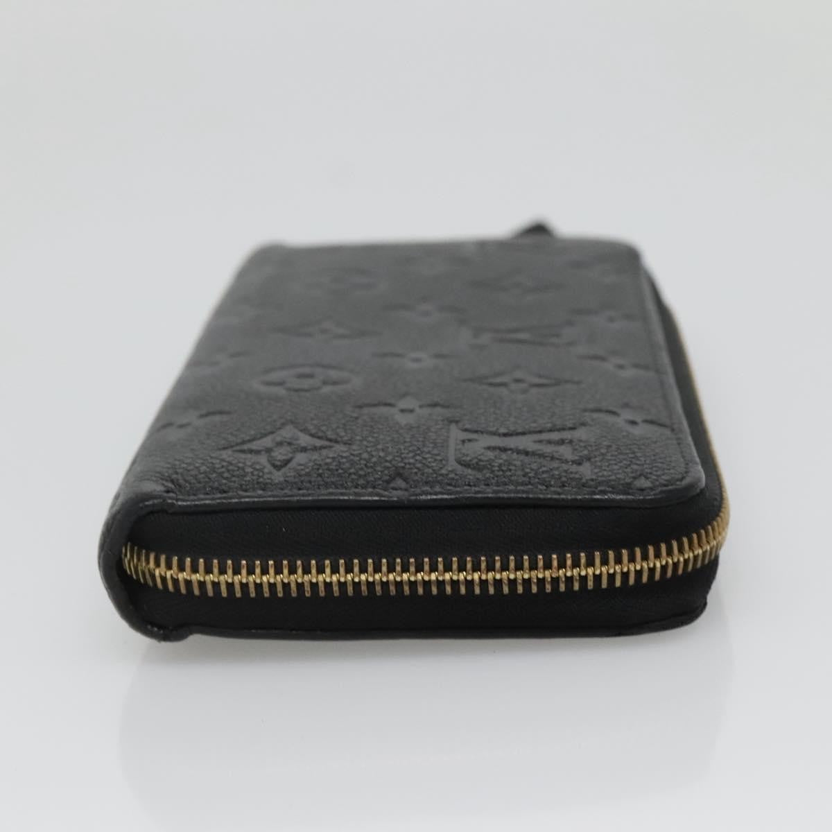 Louis Vuitton LOUIS VUITTON Monogram Empreinte Zippy Wallet Wallet Black M61864 LV Authentic hk2892 Bag