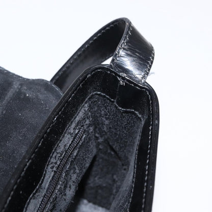 Gucci GUCCI Shoulder Bag Patent leather Black Gold 007 3444 0282 Authentic ti3515