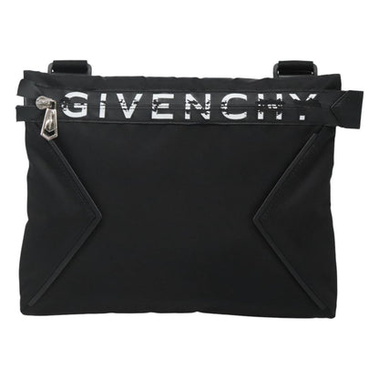 Givenchy GIVENCHY Shoulder Bag Nylon Black Silver Authentic bs23553