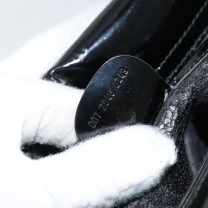 Gucci GUCCI Hand Bag Patent leather Black Silver 007 2046 0249 Authentic 172096