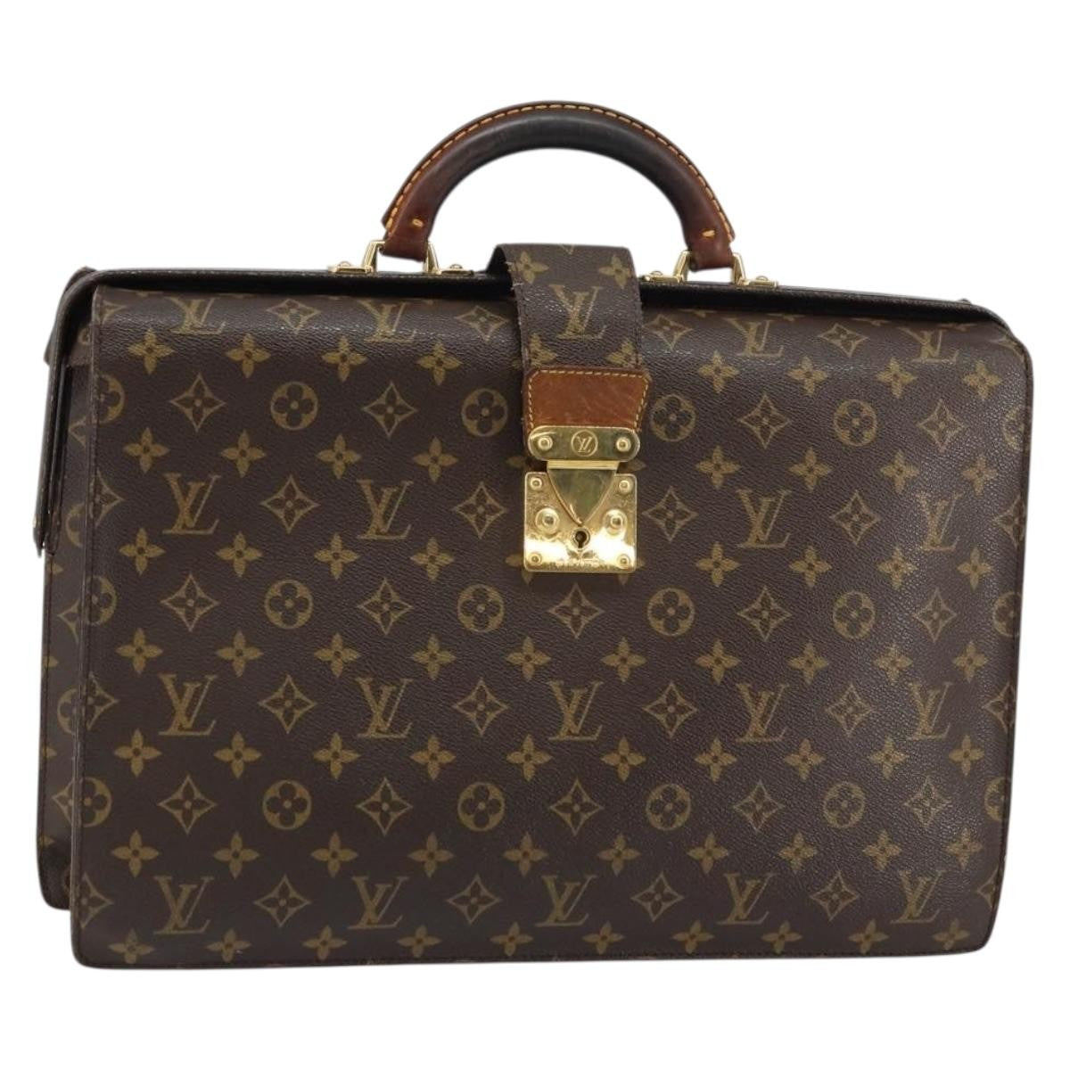Louis Vuitton LOUIS VUITTON Monogram Serviette Fermoir Business Bag M53305 LV Authentic bs32001