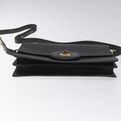 Louis Vuitton LOUIS VUITTON Epi Free Run Shoulder Bag Black M52402 LV Authentic 114385