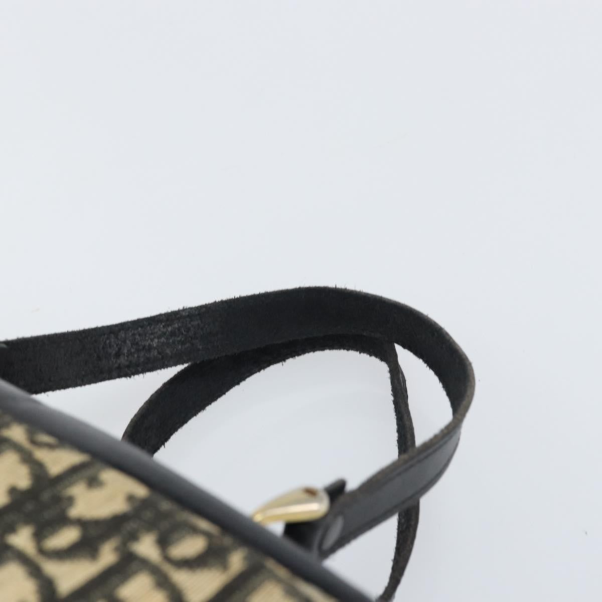 Dior Christian Dior Trotter Canvas Hand Bag Navy Authentic bs33053