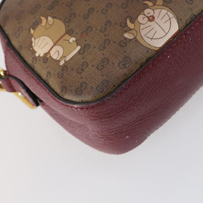 Gucci GUCCI Micro GG Supreme Doraemon Collaboration Bag PVC Beige 574886 Authentic 143965