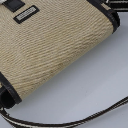 Burberry BURBERRY Shoulder Bag Canvas Beige Authentic ti2263