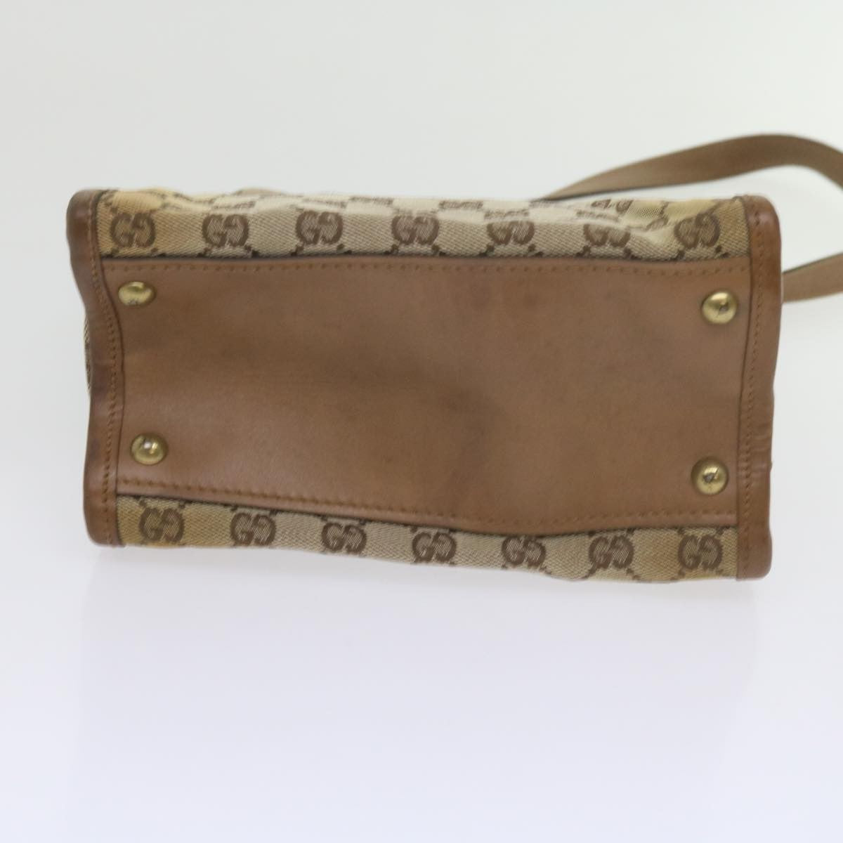 Gucci GUCCI GG Canvas Shoulder Bag Beige 110292 Authentic 61802