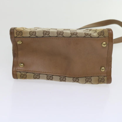 Gucci GUCCI GG Canvas Shoulder Bag Beige 110292 Authentic 61802