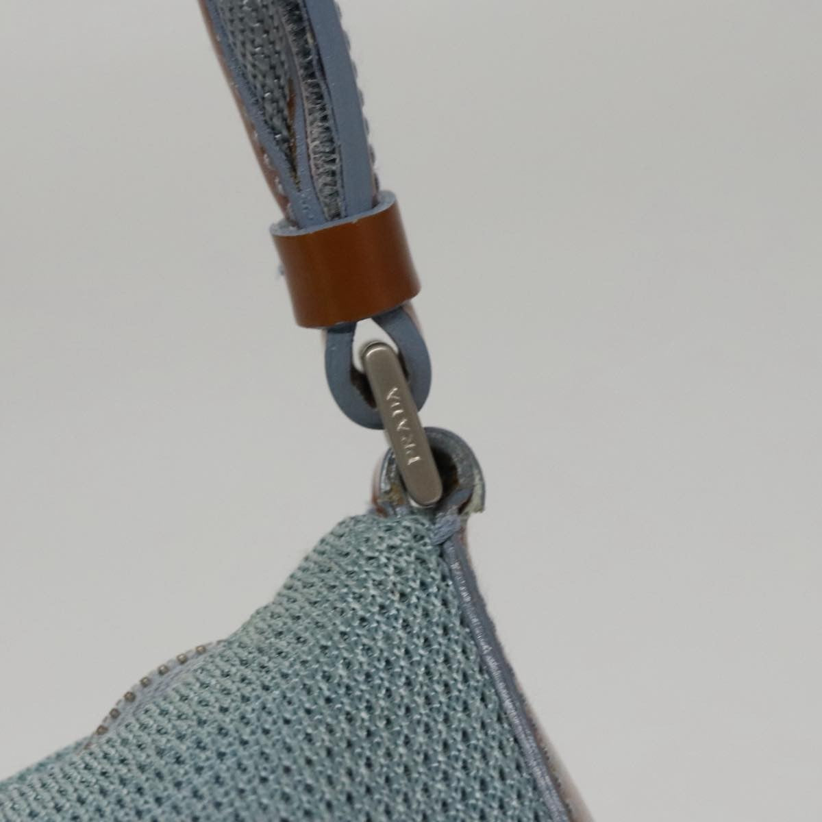 Prada PRADA Sports Shoulder Bag Canvas Blue Authentic bs21360