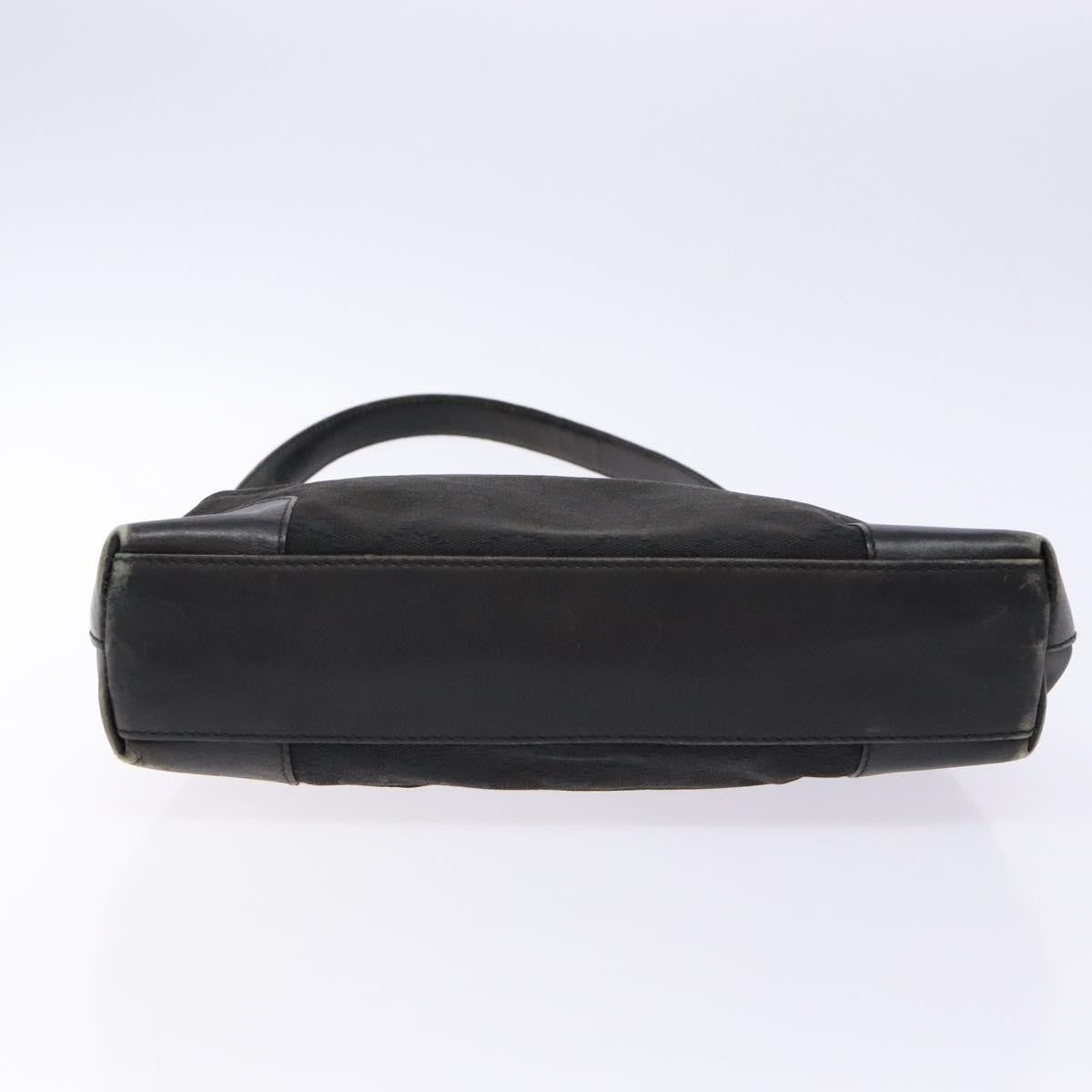 Gucci GUCCI GG Canvas Shoulder Bag Black Gold 33900 Authentic 139189A