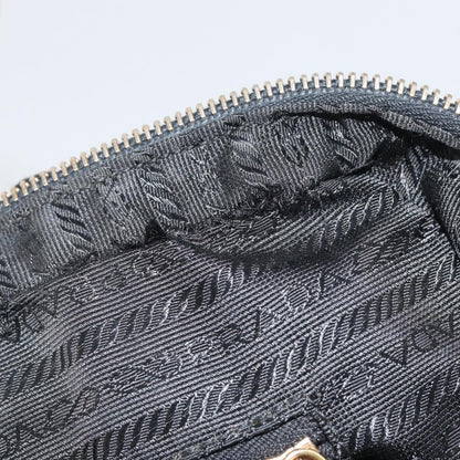 Prada PRADA Tote Bag Nylon Black Gold Authentic 156177