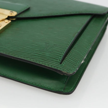 Louis Vuitton LOUIS VUITTON Epi Serie Dragonne Clutch Bag Green LV Authentic BA11887