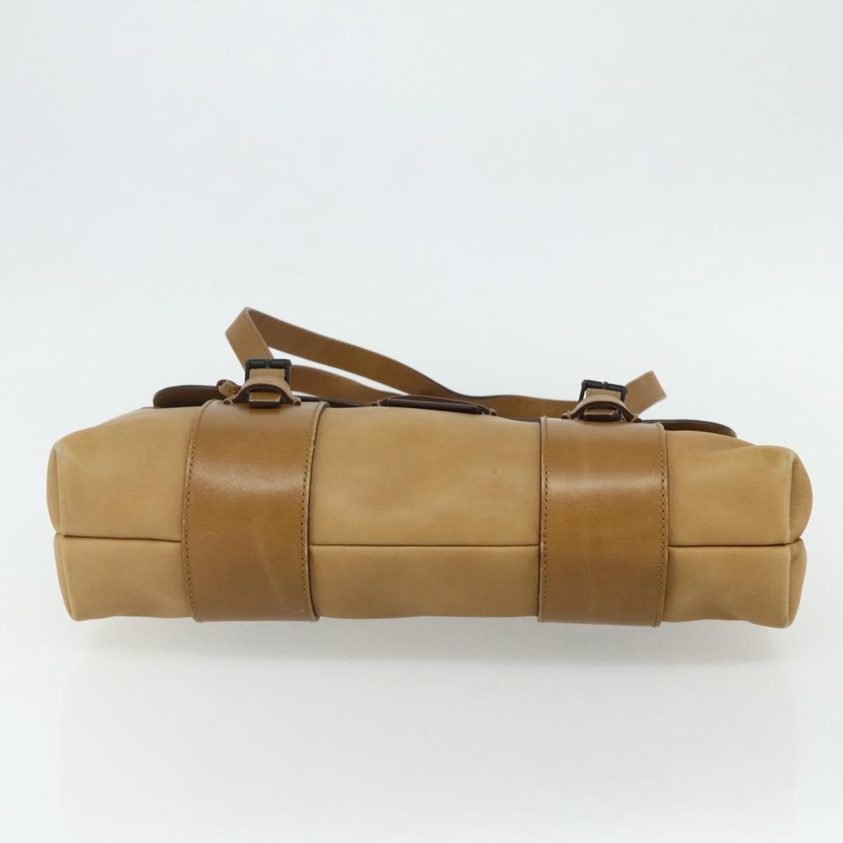 Gucci GUCCI Hand Bag Leather Beige 101287 Authentic 177601