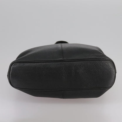 Burberrys Burberrys Hand Bag Leather Black Gold Authentic bs20817