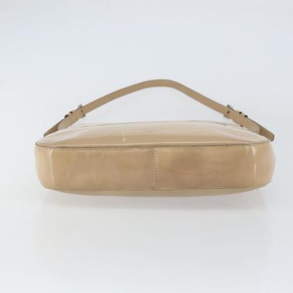 Prada PRADA Shoulder Bag Patent leather Beige Authentic ti3531