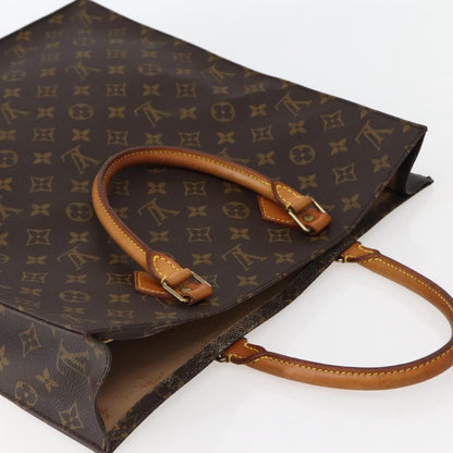 Louis Vuitton LOUIS VUITTON Monogram Sac Plat Hand Bag M51140 LV Authentic 143141