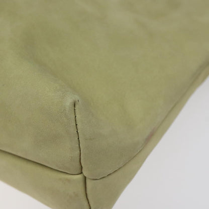 Salvatore Ferragamo Salvatore Ferragamo Shoulder Bag Suede Green Gold Authentic bs25782