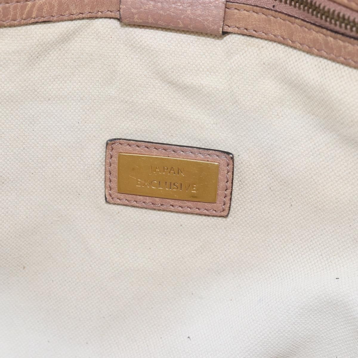 Gucci GUCCI Hand Bag Leather Pink Gold 323675 Authentic ka258