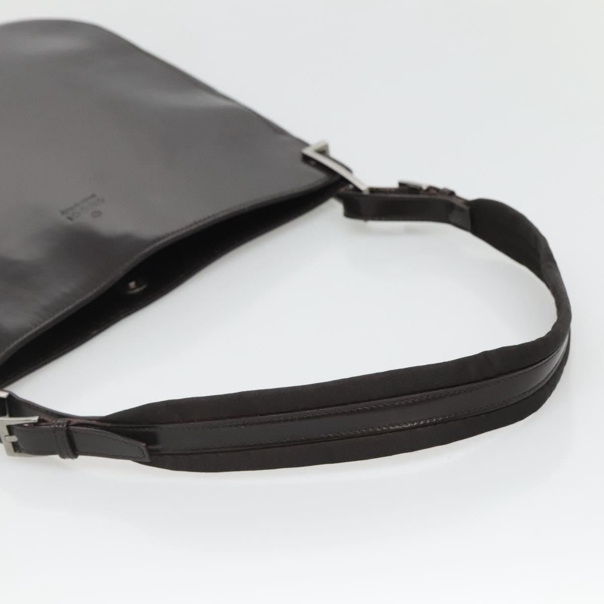 Gucci GUCCI Shoulder Bag Patent leather Brown Silver 001 3166 Authentic ep8849