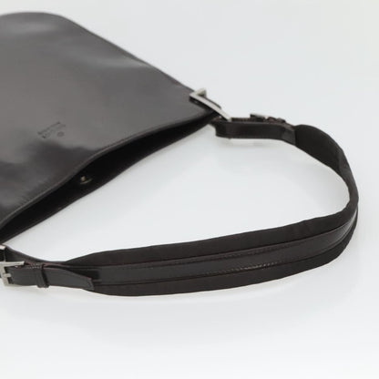 Gucci GUCCI Shoulder Bag Patent leather Brown Silver 001 3166 Authentic ep8849