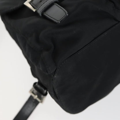 Prada PRADA Backpack Nylon Black Silver Authentic ka1167 Bag