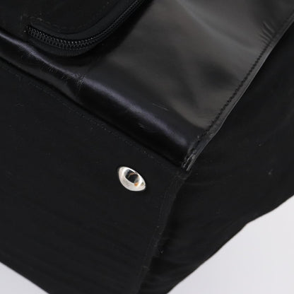Gucci GUCCI Boston Bag Nylon Leather Black Silver 012 1553 0269 Authentic ti3430