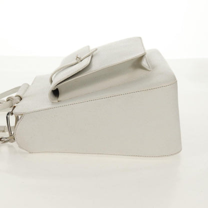 Gucci GUCCI Hand Bag Leather 2way White Silver 000 2058 0307 5 Authentic bs31539