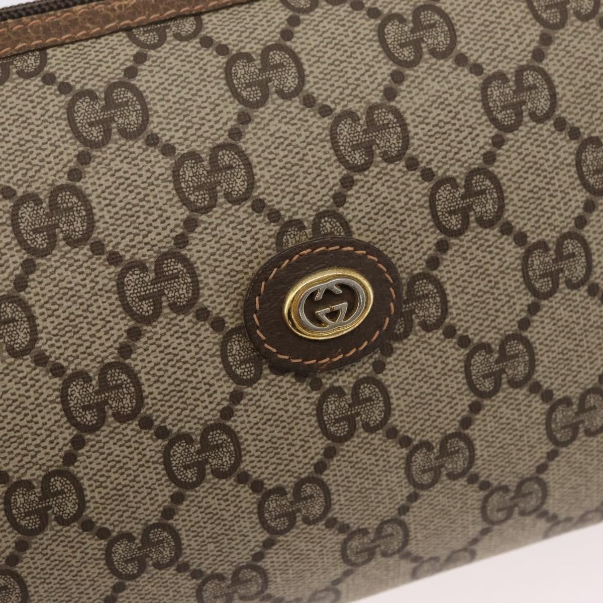Gucci GUCCI GG Supreme Shoulder Bag PVC Beige Gold 89 02 086 Authentic BA12793