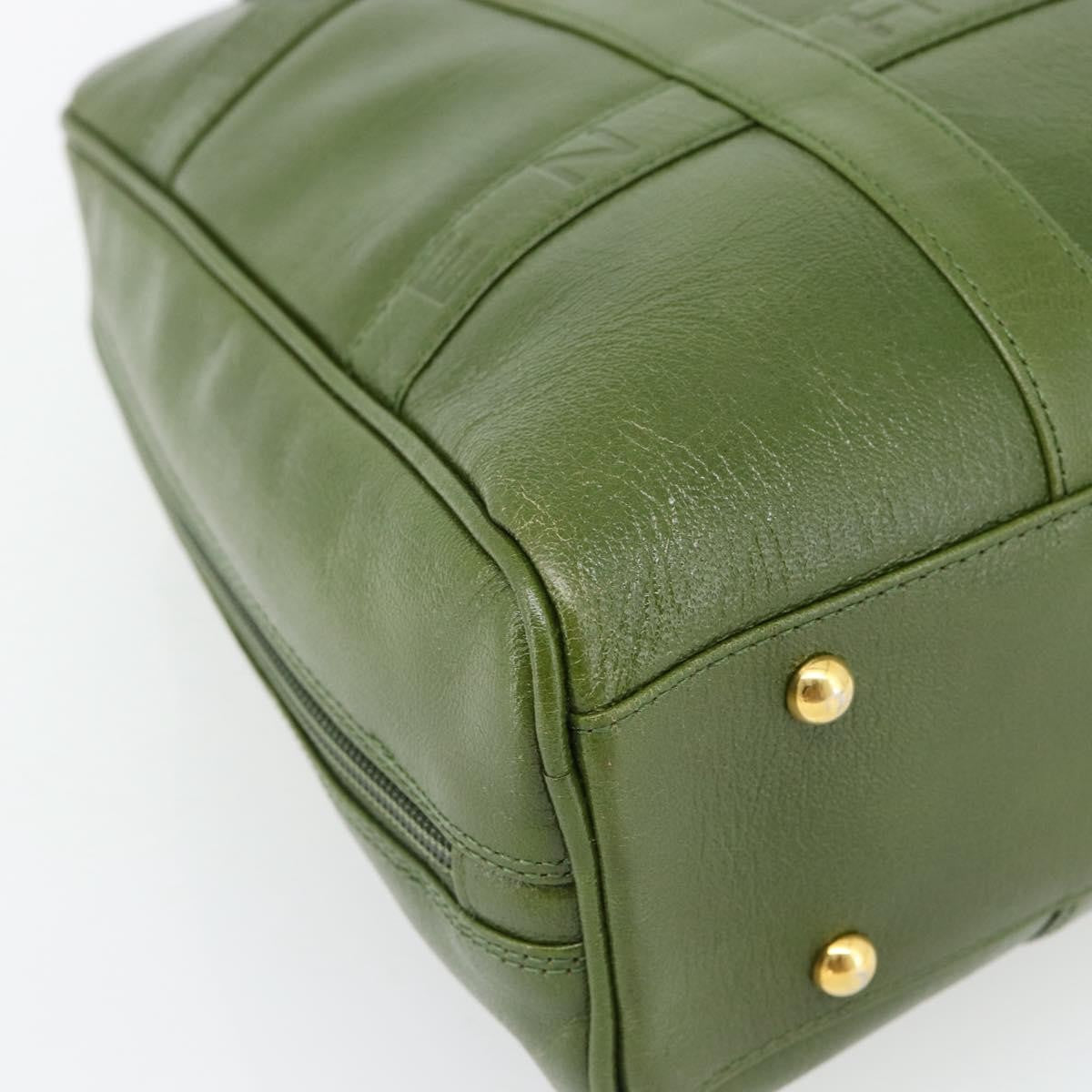 Givenchy GIVENCHY Hand Bag Leather Khaki Gold Authentic BA12916